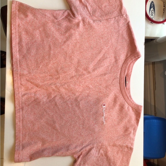 Champion Heathered Pink CropTop Tee - Picture 2 of 9